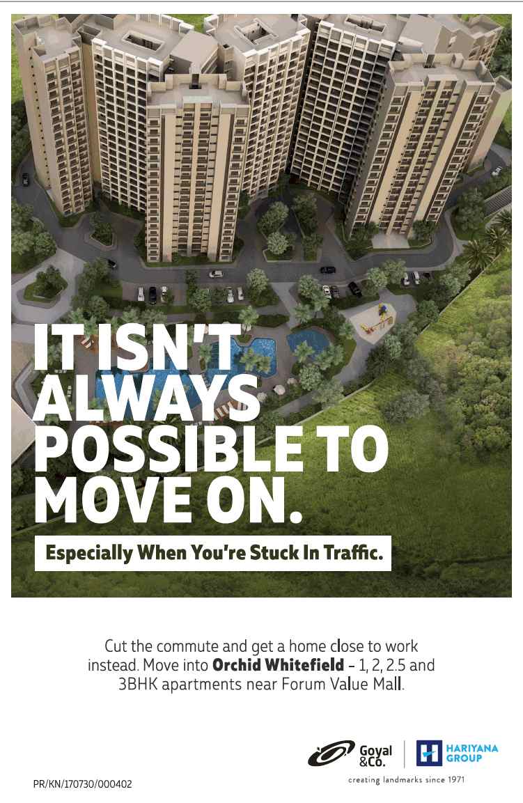 Move into Goyal Orchid Whitefield & get a home close to work in Bangalore